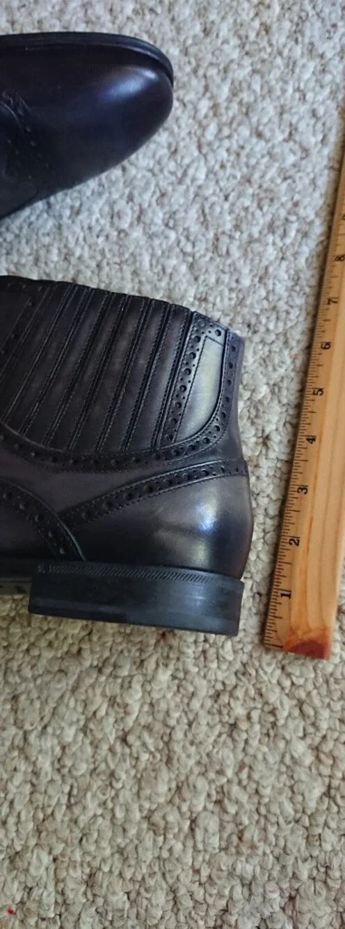 Dolce & Gabbana polished ankle boots in dark gray size 9-9.5
